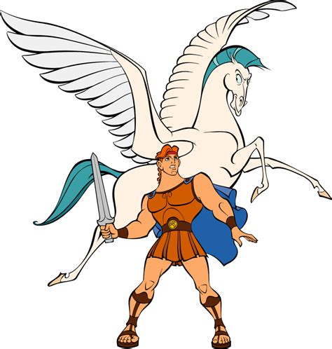 Disney Hercules And Pegasus Clip Art Library