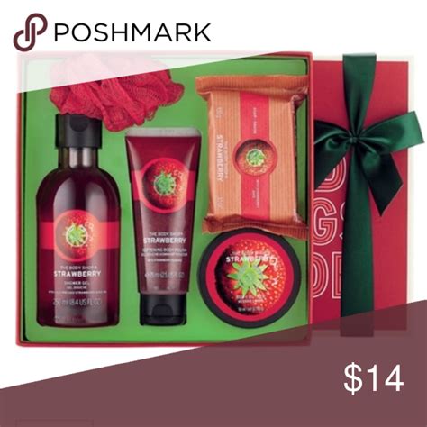 The body shop strawberry body butter, softening body moisturizer, 6.75 oz. The Body Shop Strawberry 🍓 Set NWT | The body shop ...
