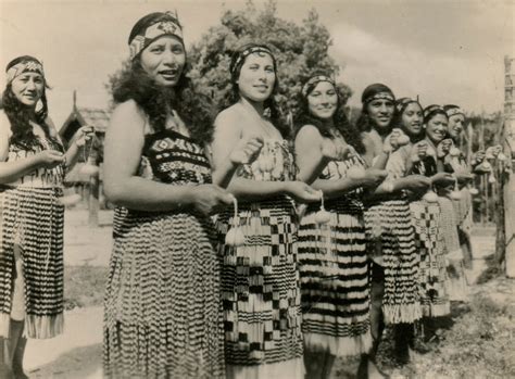 Photography Historical New Zealand Maori Culture Maori Poi Dancers Rotorua Circa 1940