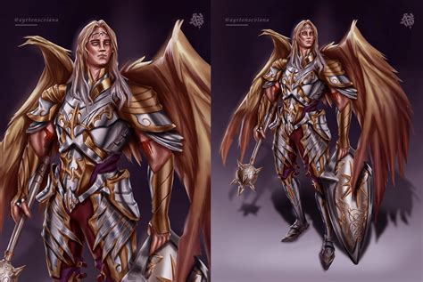 Oc Art Ylthena Aasimar Paladin Commissions Open R Dnd