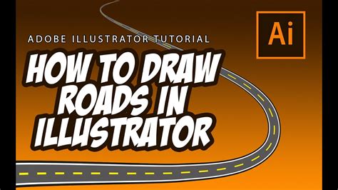 How To Draw Roads In Illustrator Youtube