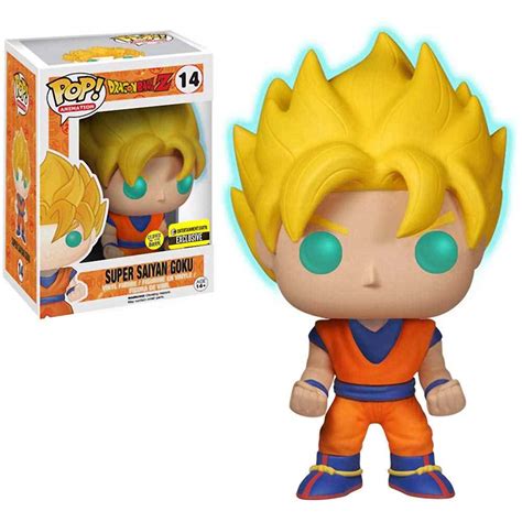 Figures bring your favorite anime characters to life with a unique stylized design. Pop! Animation Vinyl Figure Super Saiyan Goku (Glows in ...