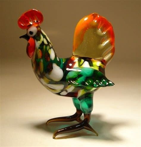 Blow Glass Animals Blown Glass Murano Animal Art Figurine Bird