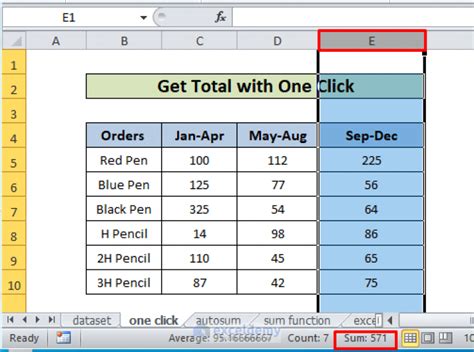 How To Sum Columns In Excel 7 Methods Exceldemy