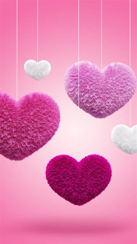 Pink Heart Wallpaper For Whatsapp