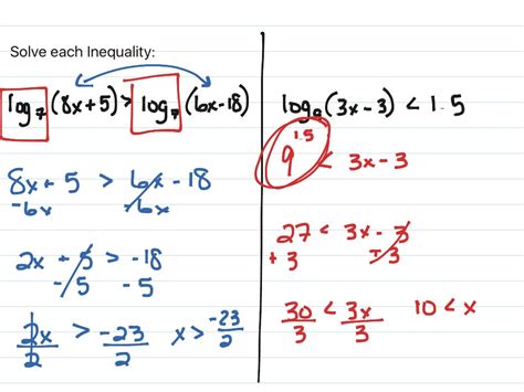 Solving Logarithmic Equations Examples