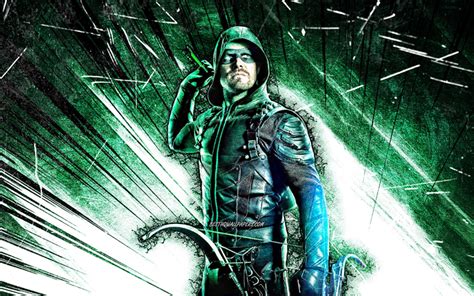 Indir Duvar Kağıdı 4k Green Arrow Grunge Sanat Süper Kahramanlar Dc
