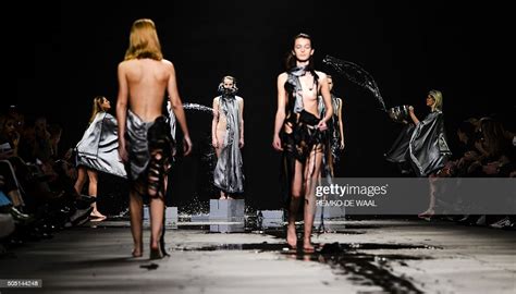 Models Show Creations By Jef Montes During Amsterdam Fashion Week On