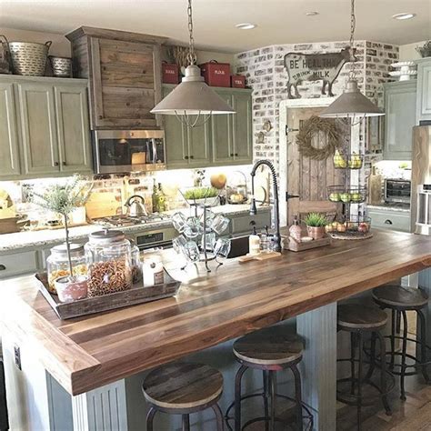 35 The Best Country Farmhouse Kitchen Design Ideas To