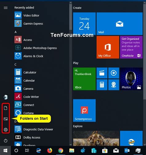 It began as far back as windows 95 and any programs they would eventually do away with it entirely, however, the windows 10 startup folder can still be found today. Backup and Restore Folders on Start List in Windows 10 ...