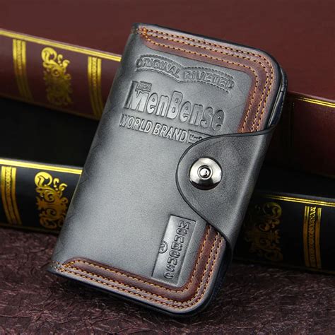 Vintage Men S Wallet Magnet Hook Three Fold Wallets For Man Made Of