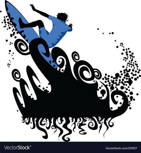 Surfing Graphics Royalty Free Vector Image Vectorstock