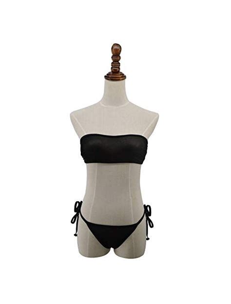 Buy Sherrylo Sheer Bikini See Through Bikinis Bandeau Top Mini