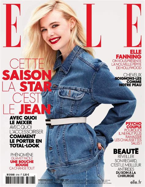 Elle Fanning In Elle Magazine France October 2017