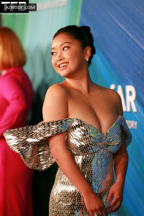 Lana Condor Sexy Seen Showing Off Her Big Boobs At The Amfar Gala In West Hollywood Aznude