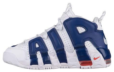A Nike Air More Uptempo In Knicks Colorways •
