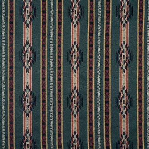 F380 Striped Southwestern Navajo Lodge Style Upholstery Grade Fabric By