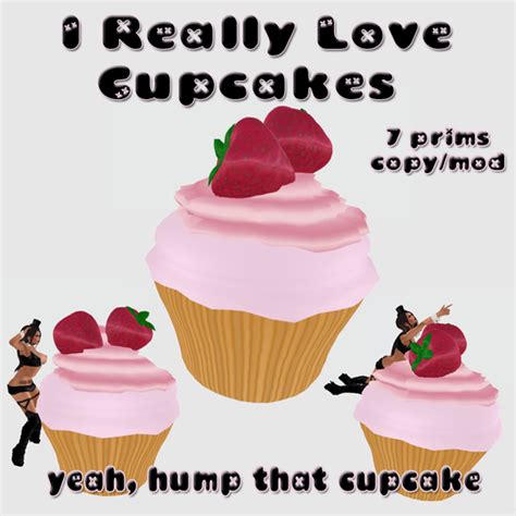 Second Life Marketplace Catnip I Really Love Cupcakes Humpable Cupcake