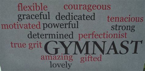 Powerful Gymnast Words T Shirt Words Gymnastics T Shirt