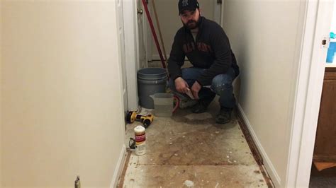 A compromised subfloor needs to be replaced or repaired. How to prep a subfloor to install laminate flooring. Video ...