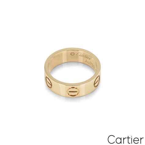 Cartier Yellow Gold Love Ring Size 50 B4084600 Rich Diamonds