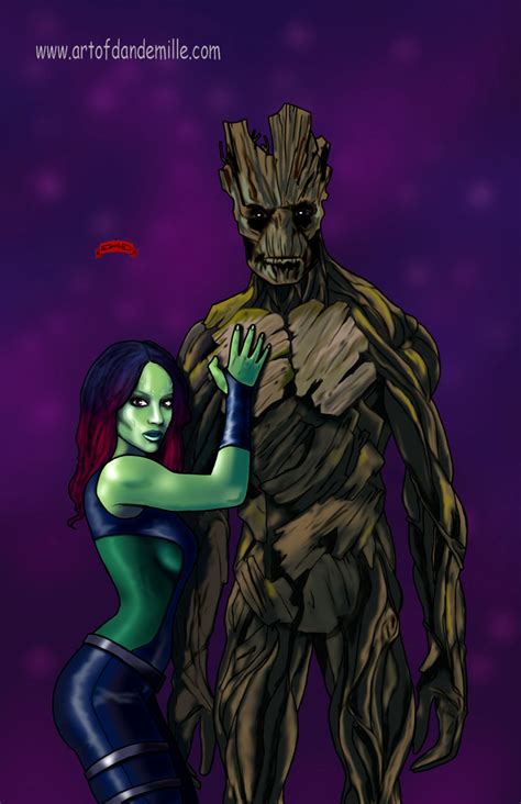 Gamora Groot By Dan Demille On Deviantart