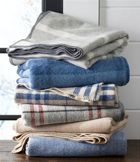 Washable Wool Blanket Stripe Blankets And Throws At Llbean