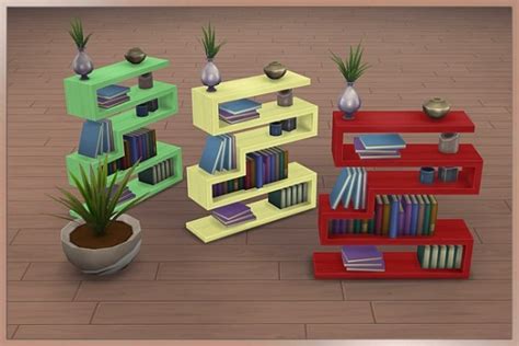 Blackys Sims 4 Zoo Tao Bookcase • Sims 4 Downloads