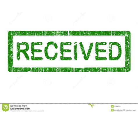 I Haven T Received Received With Thanks Red Rubber Stamp Vector Over