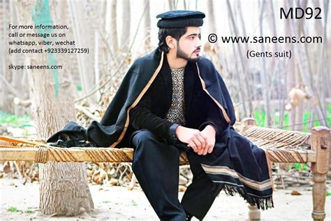 Pashtun Men Clothes Afghan Gents Suit In Black Color Gents Suits