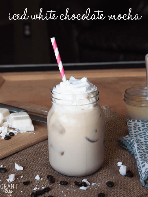 Iced White Chocolate Mocha - mom makes dinner