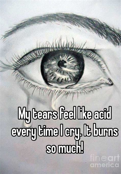 Why Do My Tears Burn Like Acid