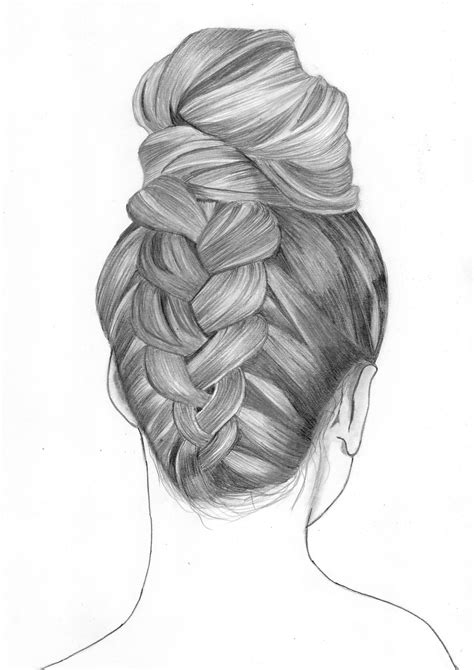 How To Draw A Girl With Beautiful Hairstyle Hair Sketch How To Draw