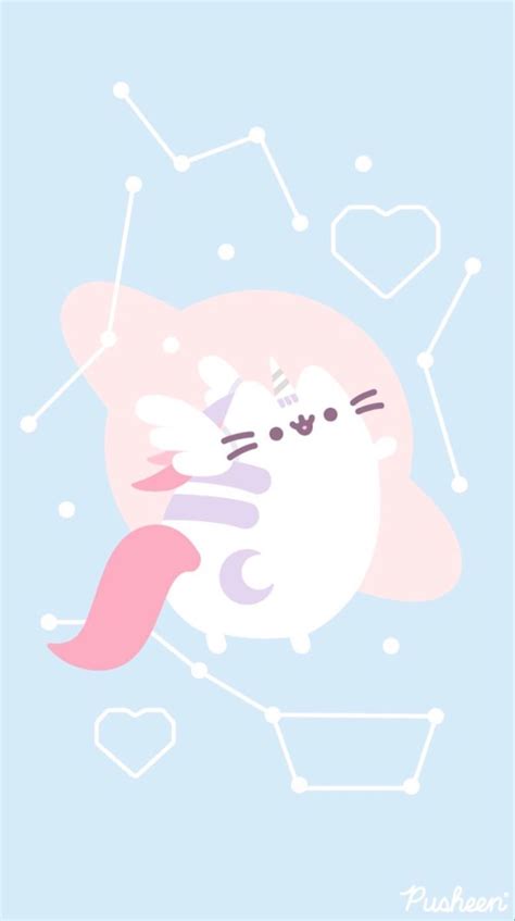 Cute Pastel Kawaii Pusheen Wallpaper