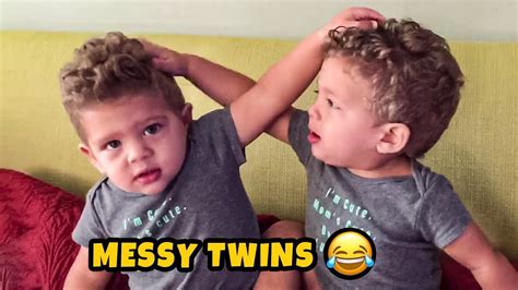 Messy Twins Fighting Cutest Moments Of Twins Youtube