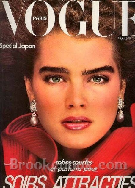 November 1982 Brooke Shields Vogue Paris Vogue Covers Brooke Shields