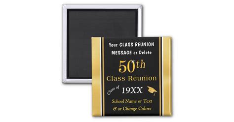 Personalized 50th Cheap Class Reunion Souvenirs Magnet Zazzle