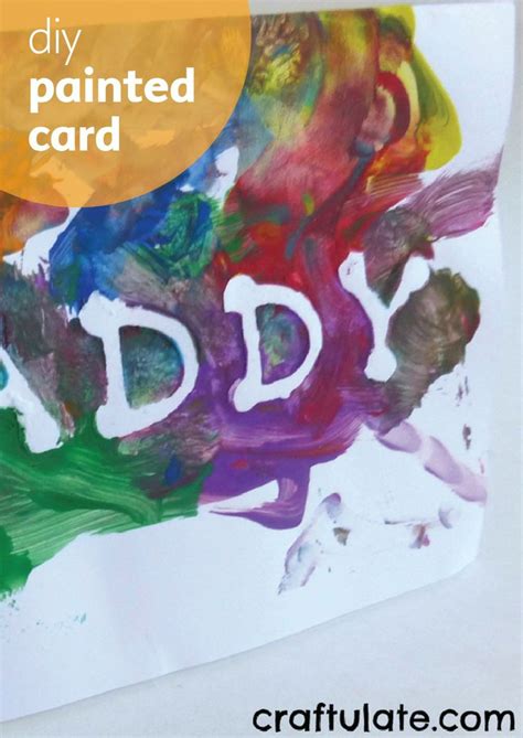 Sticker Resist Fathers Day Card Easy Card For Toddlers