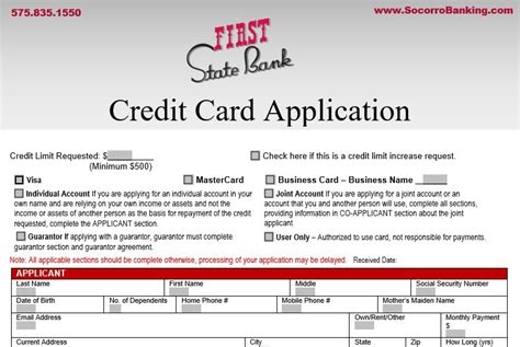 You can choose from among these 28 cards. Credit Card Application & Forms | First State Bank
