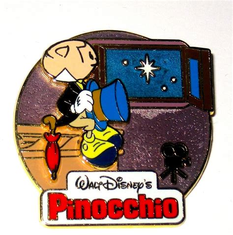 Le Disney Pin Pinocchio Jiminy Cricket Hat Singing When You Wish Upon A