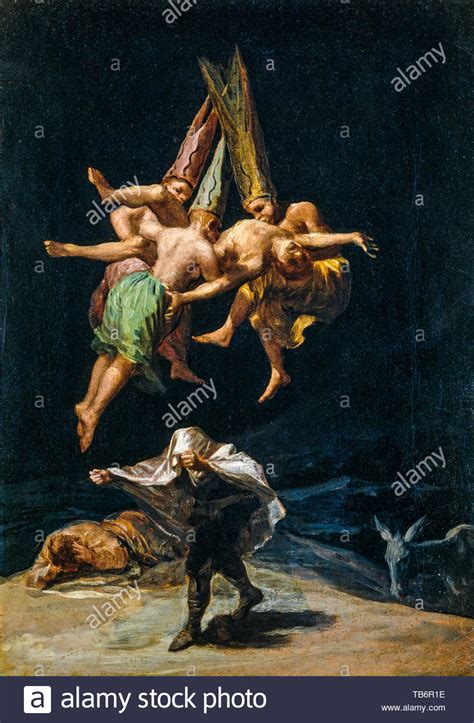 Francisco De Goya Die Hexenflugkunst Fotos Und Bildmaterial In Hoher