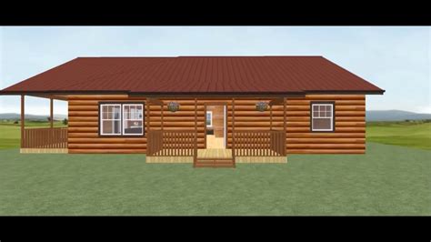 Conestoga Log Cabin Kit Tour Riverview 282 X 442 With 2 Br 1 Ba