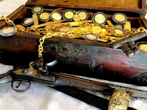 Authentic Treasure Chest Really Held Gold Doubloons