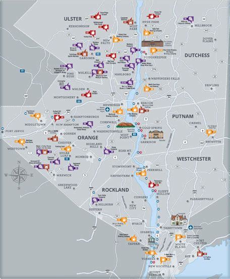 Upstate New York Wineries Map Tourist Map Of English