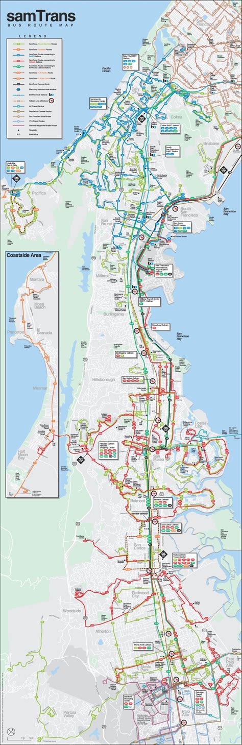 Samtrans Route Map