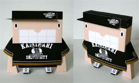 Personnage De Boxy Par Shin Tanaka Papertoy Arttoy Paper Toys