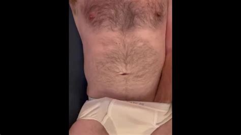 hairy daddy tighty whities jerk off and cum