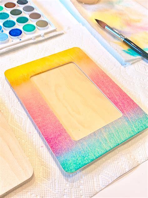 Diy Watercolor Picture Frames Happiness Is Homemade