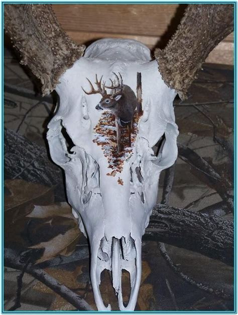Deer Skull Painting Ideas Deer Skull Art Skull Painting Deer Mounts