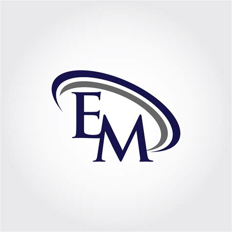 Monogram Em Logo Design By Vectorseller